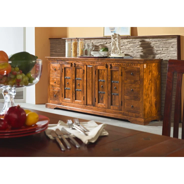 Sideboard Akazie 212x50x92 honig lackiert OXFORD #0414 – Bild 4