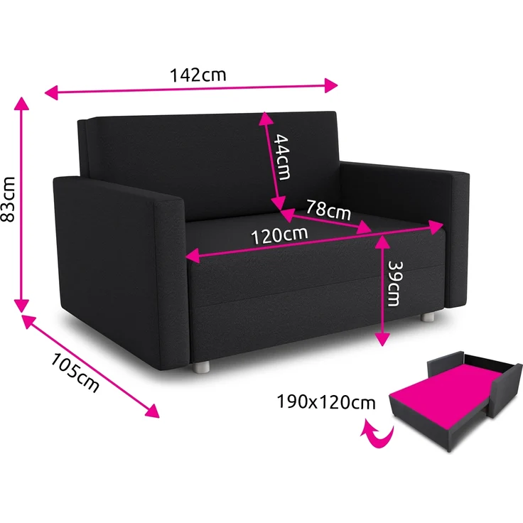 Schlafsofa Pura Maxi mit Bettkasten - Polstersofa mit Schlaffunktion, Sofa, Bettsofa, Wohnlandschaft (Grün (Suedine 76)) – Bild 5