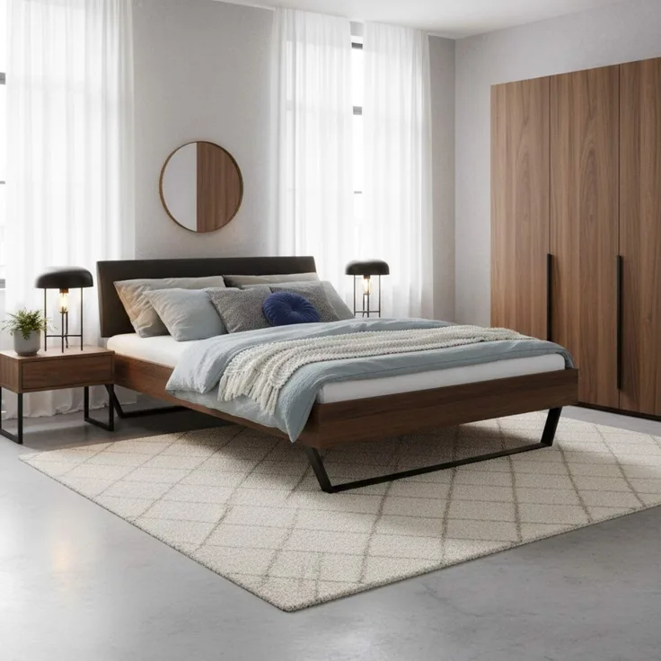 Hasena Trento Sariano Massivholzbett 160x200 Nussbaum, geölt 25