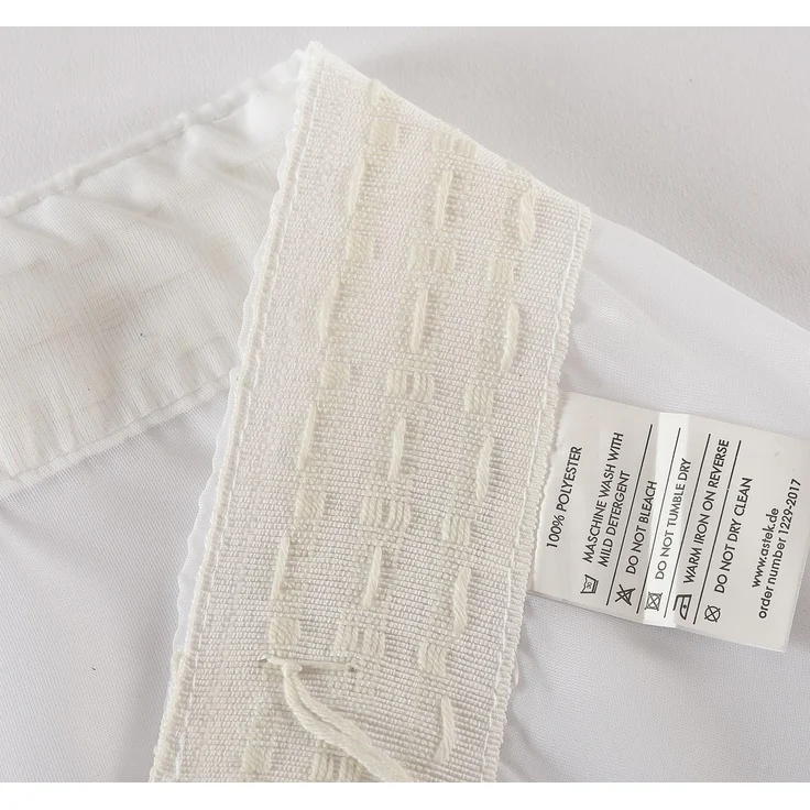 Gardinenbox Bogenstore (1 St), Kräuselband, transparent, Jacquard, Store Jacquard Isabella Kräuselband Universalband Weiß Längsstreifen T – Bild 9