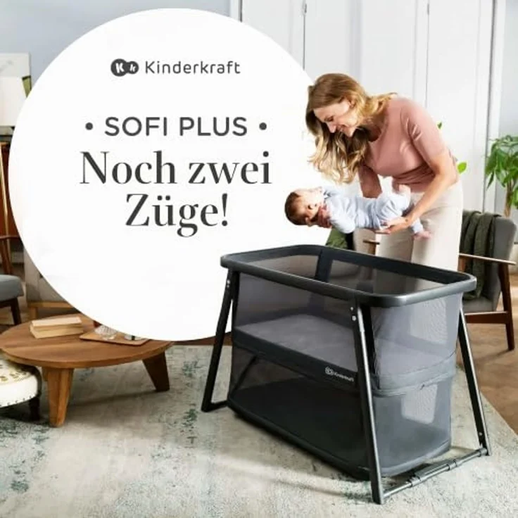 Kinderkraft Reisebett Sofi Plus grau – Bild 2