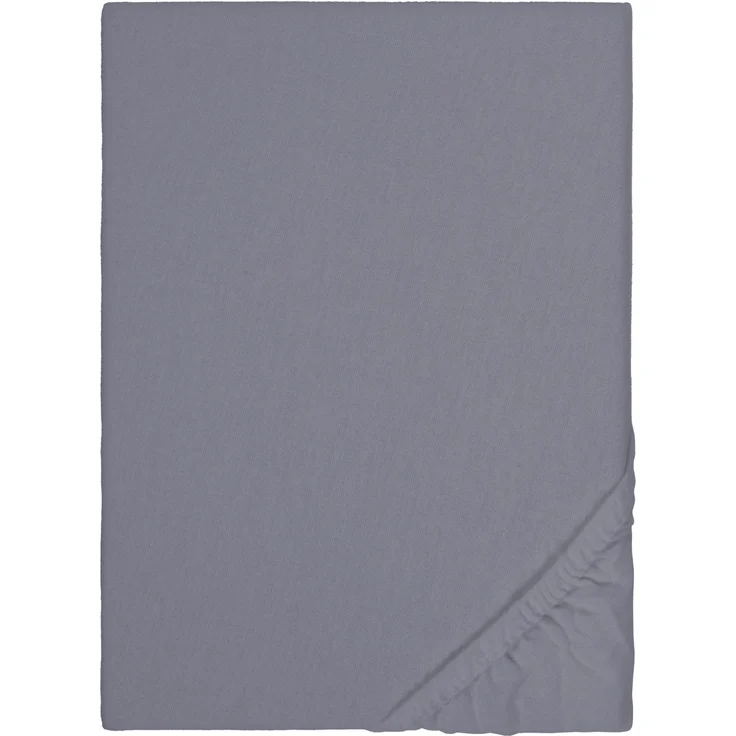 biberna Feinbiber-Spannbetttuch 0002744, silbergrau, 1x 140x200 cm - 160x200 cm – Bild 5
