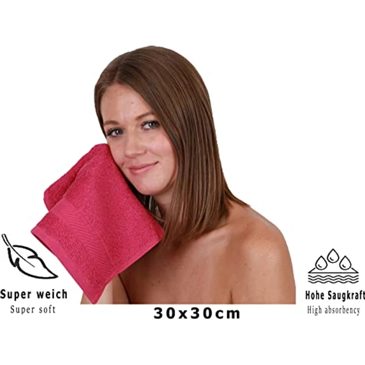 Betz Seiftuch 20 Stück Seiftücher NEAPEL Größe 30x30 cm, (Set) – Bild 4