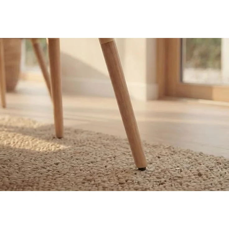 riess-ambiente Esszimmerstuhl SCANDINAVIA MEISTERSTÜCK beige/natur- Strukturstoff, Gummibaum, massiv (Einzelartikel, 1 St), Nordischer Stuhl - ideal für Esszimmer, Wohnbereich oder Homeoffice – Bild 7