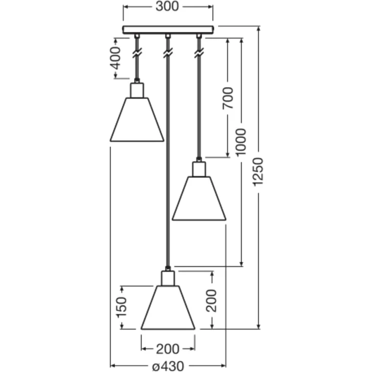 LEDVANCE Decor Raffia Pendelleuchte 3XE27 Grün – Bild 9