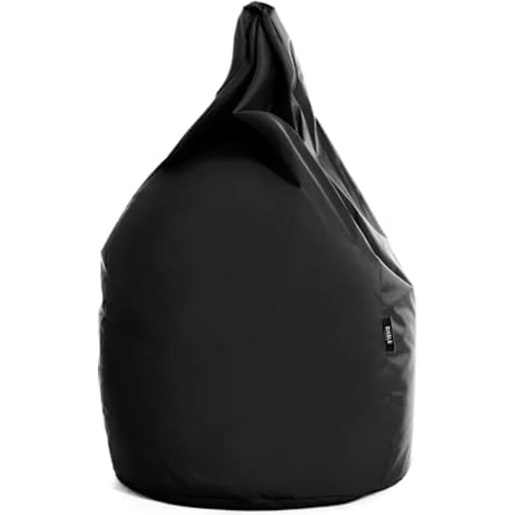 Diablo Kinder-Pouf, Craft Edition, ergonomischer Sitz, mit Granulatfüllung, strapazierfähiges Cordura, wasserdicht, leicht und kompakt, Spielmuster, Maße 80 x 110 x 80 cm, Schwarz – Bild 4