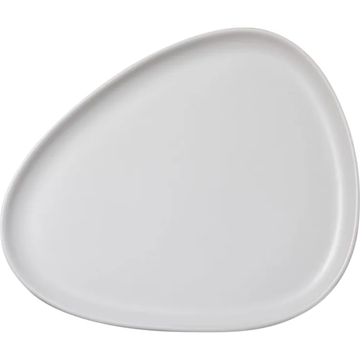 LIND DNA Curve Stoneware Frühstücksteller off white