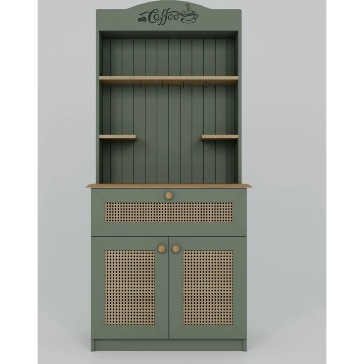 Skye Decor 'Lucas 1600-129' Kaffeestation, Grün, 80 x 180 x 42 cm – Bild 6