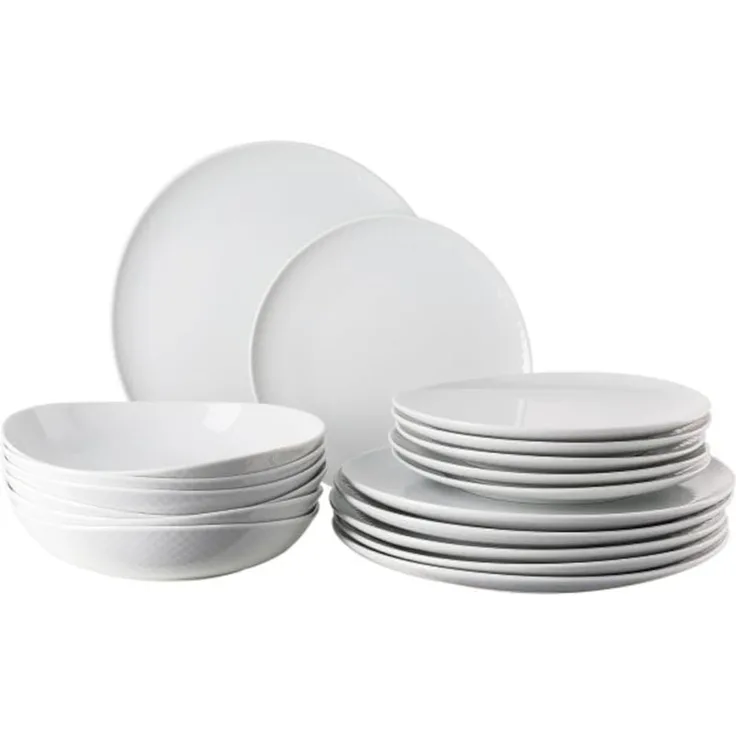 Rosenthal Set 18-tlg. mit Tellern Junto Weiss 10540-800001-28647