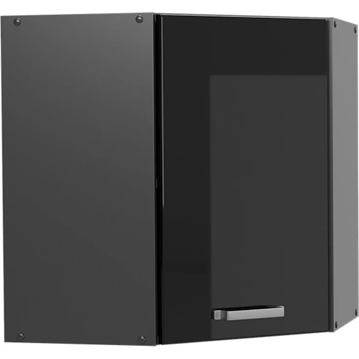 Eckhängeschrank R-Line Schwarz Hochglanz 57 cm Vicco – Bild 1