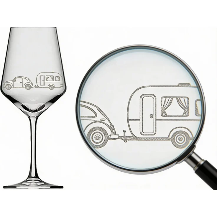 eXODA Weinglas Weinglas 350 ml mit Gravur für Weinliebhaber spülmaschinenfest, 1-tlg, Glas, Atemberaubende Darstellung – Bild 1