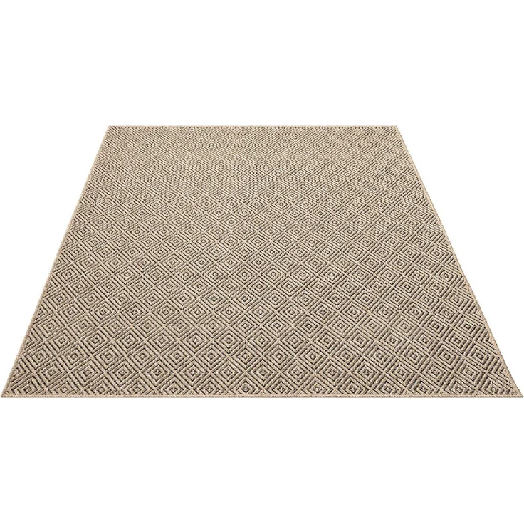 the carpet Teppich Kansas, rechteckig, Höhe: 1 mm, moderner robuster In und Outdoor Teppich Jute Look – Bild 2
