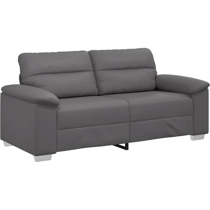 vidaXL 2-Sitzer-Sofa Grau 180x81x84 cm Kunstleder 4105340 – Bild 1