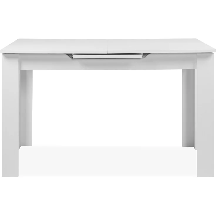 Kulissentisch >Birmingham< ausziehbar bis 165cm, in Weiß - 125/165x75x80cm (BxHxT) – Bild 5