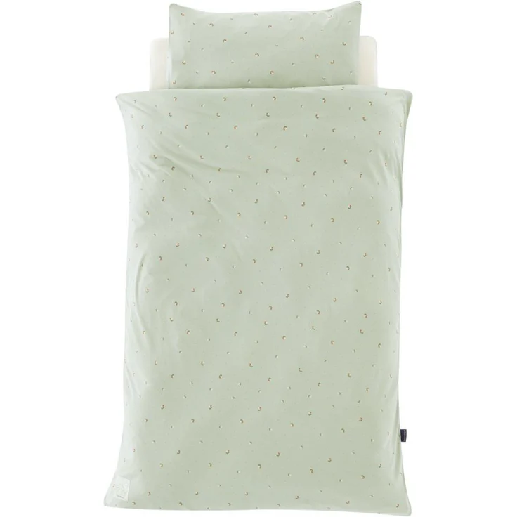 Träumeland Bettwäsche Jersey Fiore grün 100/135 + 40/60 cm