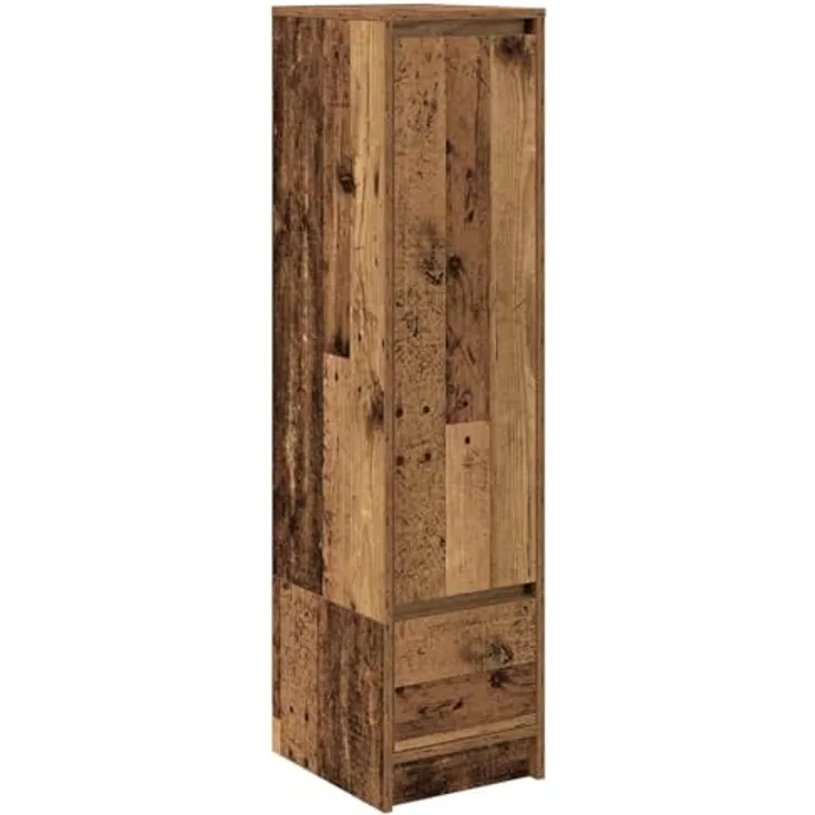 vidaXL Highboard Altholz-Optik 29,5x34x119,5 cm Holzwerkstoff 861659