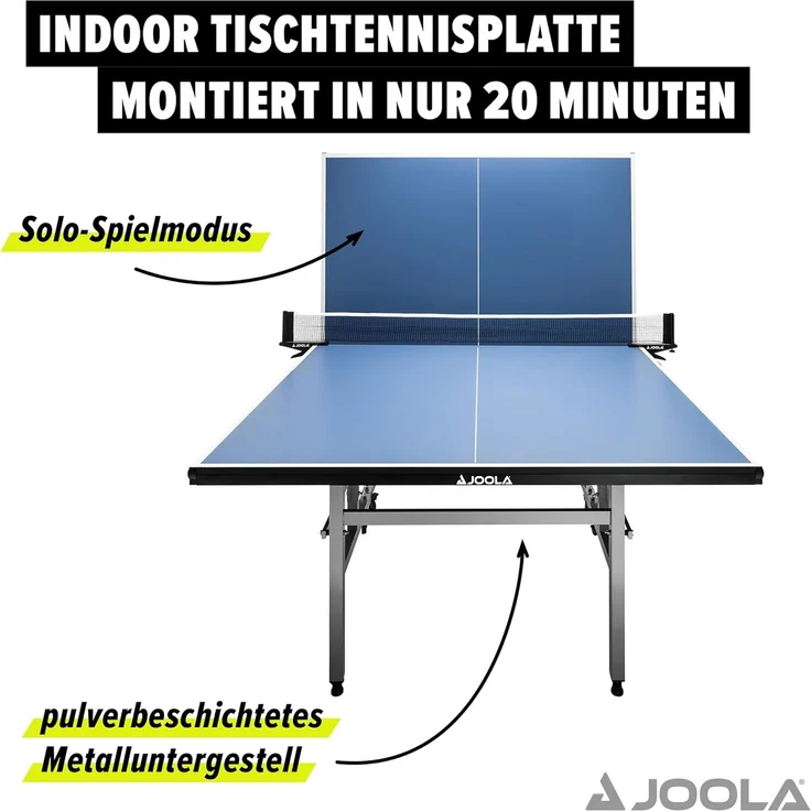 Joola Indoor-Tischtennisplatte "Transport", blau, 152,5 x 274 x 76 cm – Bild 6