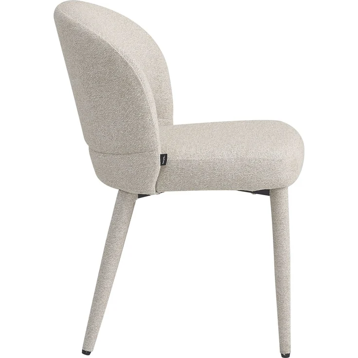 Selsey 'Coases' Esszimmerstuhl mit Bouclé-Bezug, Beige – Bild 9