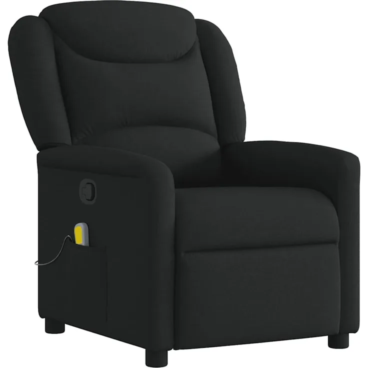 vidaXL Massagesessel Schwarz Stoff 4015608