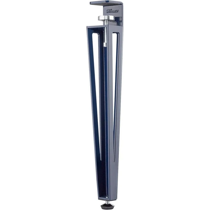 SO-TECH® Tischbein ColorLine in F-Form konisch zulaufend von 70 auf 40 mm, mit Klemmschraube (ohne Bohren) - blau - Höhe 464 mm - 1x – Bild 1