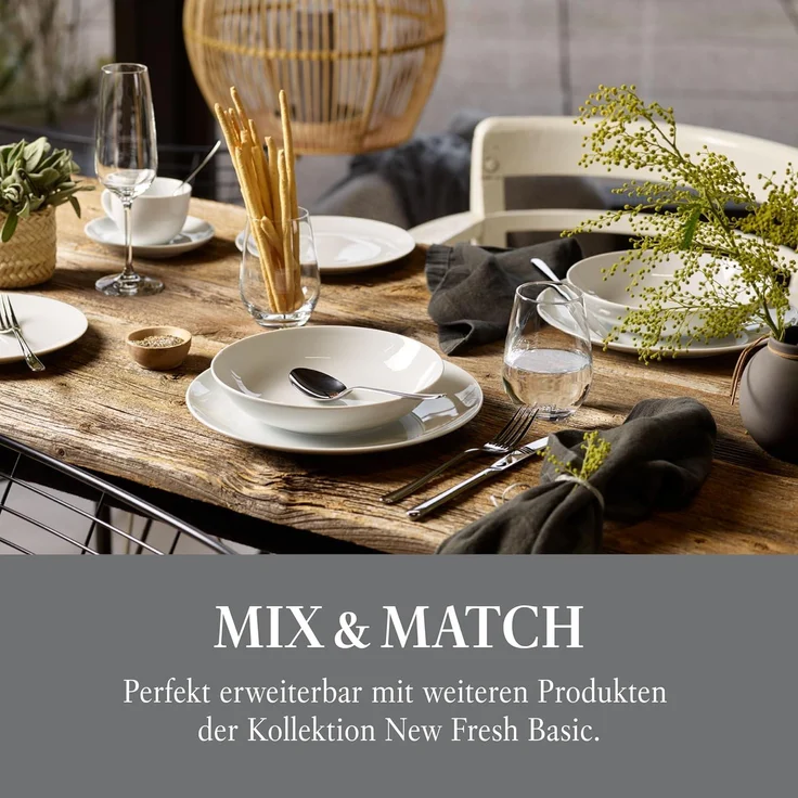 vivo | Villeroy & Boch Group 'New Fresh Basic' Besteck Set, 24-teilig, Edelstahl silber – Bild 5