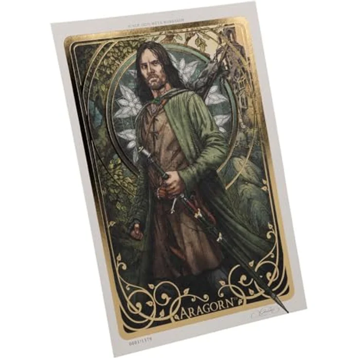 Weta Workshop Herr der Ringe Kunstdruck Aragorn Art Card, 14 x 21 cm, Limited Edition, 300 g/m2 Eco Natural Papier – Bild 3