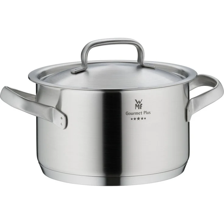 WMF Gourmet Plus Topfset Induktion 5-teilig, Kochtopf Set mit Metalldeckel, Cromargan Edelstahl mattiert, Induktions Töpfe Set unbeschichtet, Innenskalierung – Bild 3