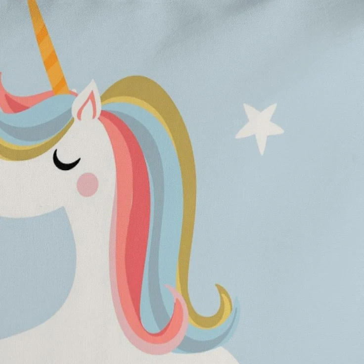 Good Morning Renforcé Bettwäsche 135 X 200 cm + 1- 80 X 80 cm Suus unicorns and rainbows bunt – Bild 7