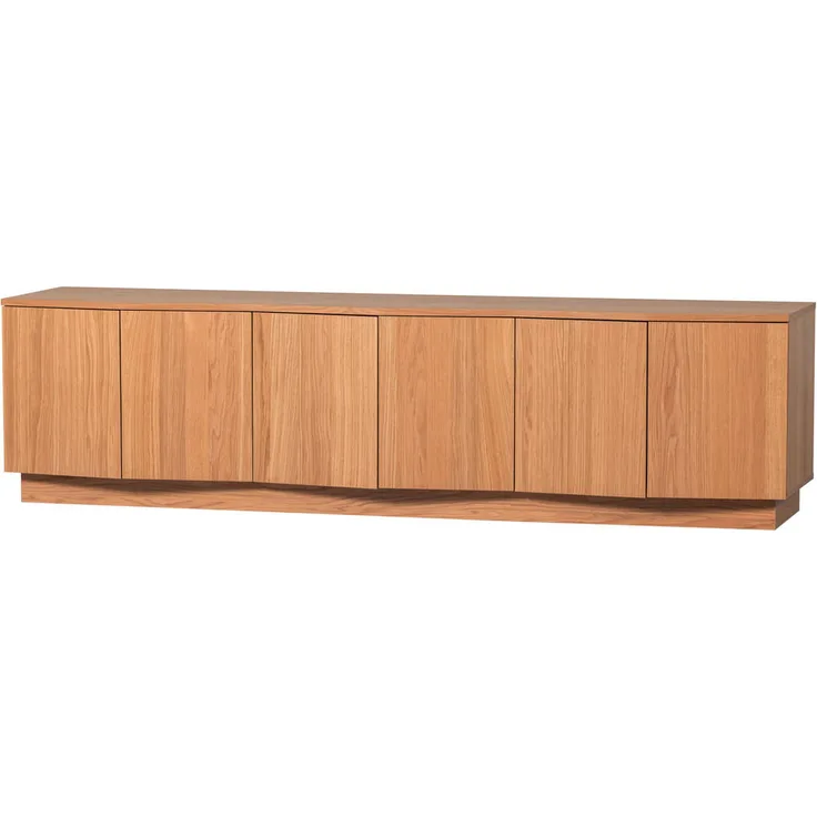 Livetastic Lowboard Zuma, Eiche massiv, 3 Fächer, 200x52x45 cm, mit Kabeldurchlass, in verschiedenen Größen erhältlich