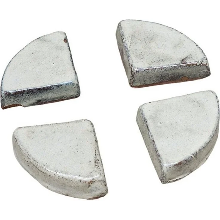 Teramico Blumentopfuntersetzer 4 Untersetzer für Blumentopf, Grau-Weiß, 9 x 9 x 2 cm, Hochwerti, Zubehör für Alle Holzkisten 50 x 40 x 30 cm, 100% Frostfest – Bild 4