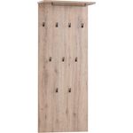 Schildmeyer Cosmo Hakenpaneel, Holzwerkstoff, wildeiche Dekor, 50 x 20,9 x 120,6 cm