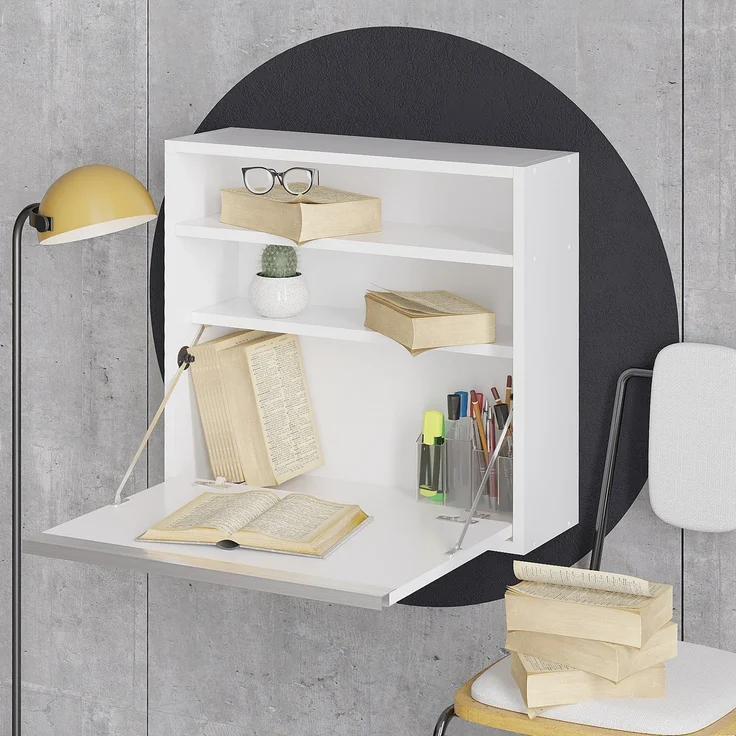 Skye Decor 'Optimum - White' Schreibtisch, Weiß, 64 x 60 x 20 cm – Bild 4