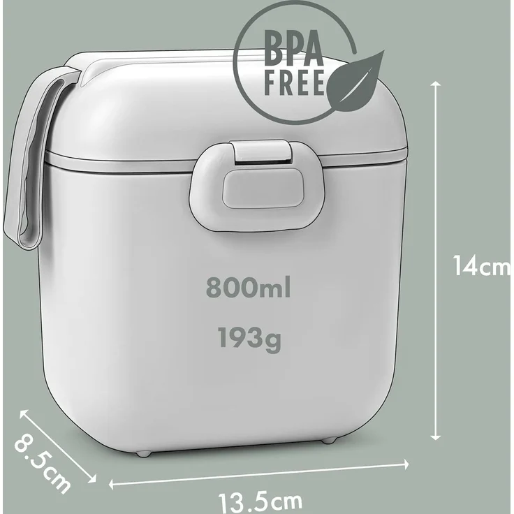 Elodie Details Brotdose für Kinder, BPA-freie Bento Box mit Fächern & Gabel | Spülmaschinen- & Mikrowellengeeignet | Snackbox für Schule & Kindergarten im Matten Design - 800ml, Blue Garden – Bild 5