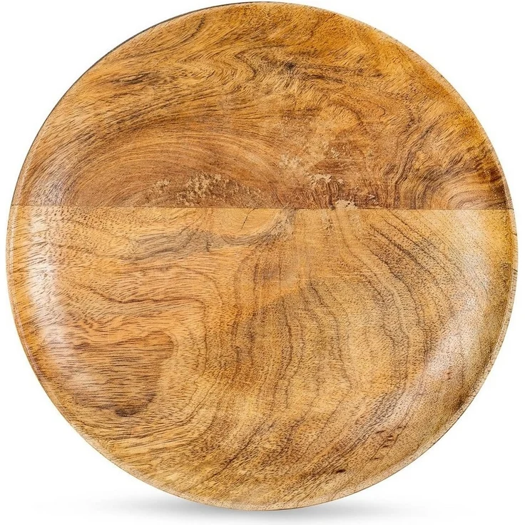 Levandeo® Dekoteller, Holzschale Rund Mango Holz 30x30 cm Tischdeko Schale Obstschale – Bild 5