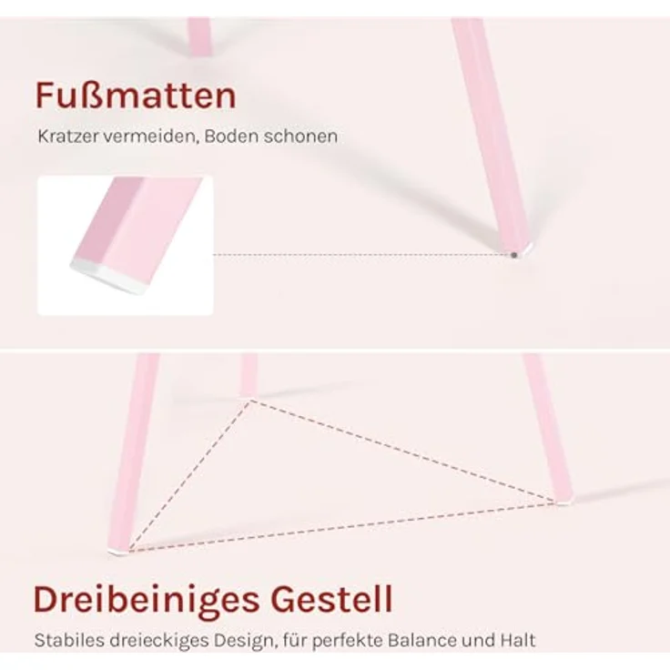 Woltu Kleiderständer, (1 St), mit 9 Haken und 1 Ablage, für Kleidung Hüte Taschen – Bild 7