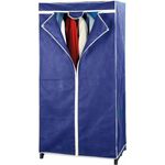Kleiderschrank Air, mit Ablage, 75 x 160 x 50 cm, Blau - WENKO