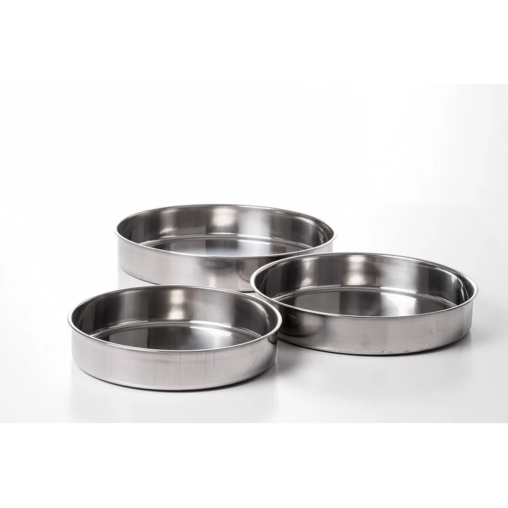 hausleben Backform 3-teiliges Edelstahl Backformen, Auflaufformen, (1-tlg), Back- und Auflaufformen Set - Perfekt für Aufläufe, Kuchen und mehr – Bild 1