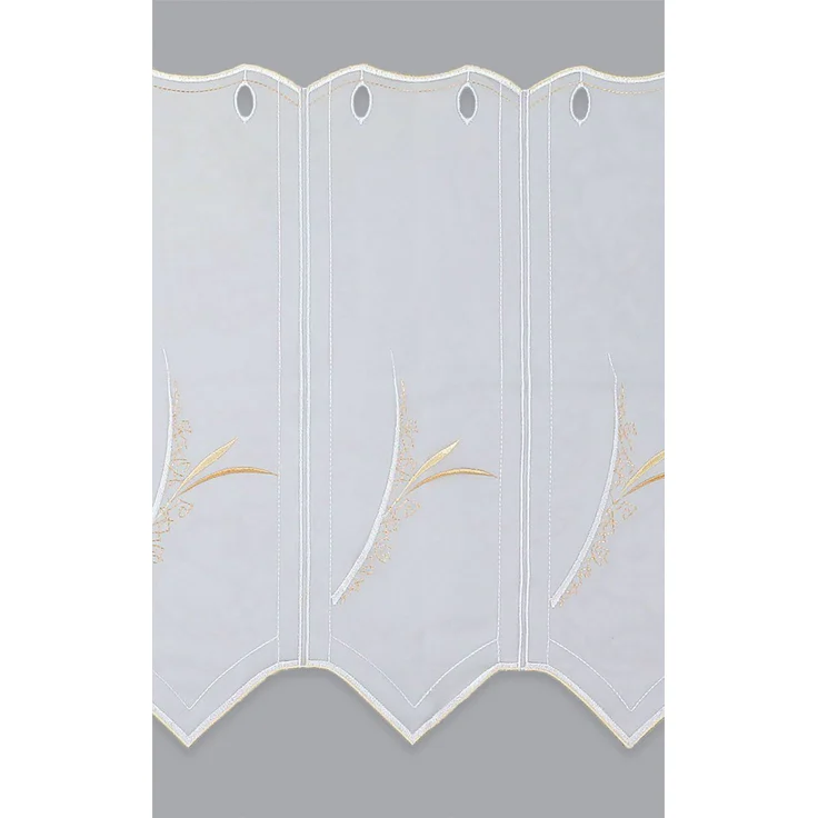 Scheibengardine Plauener Spitze - Strelitzia (Bx H) 98.40cm * 30cm Beige/weiß-beige – Bild 3