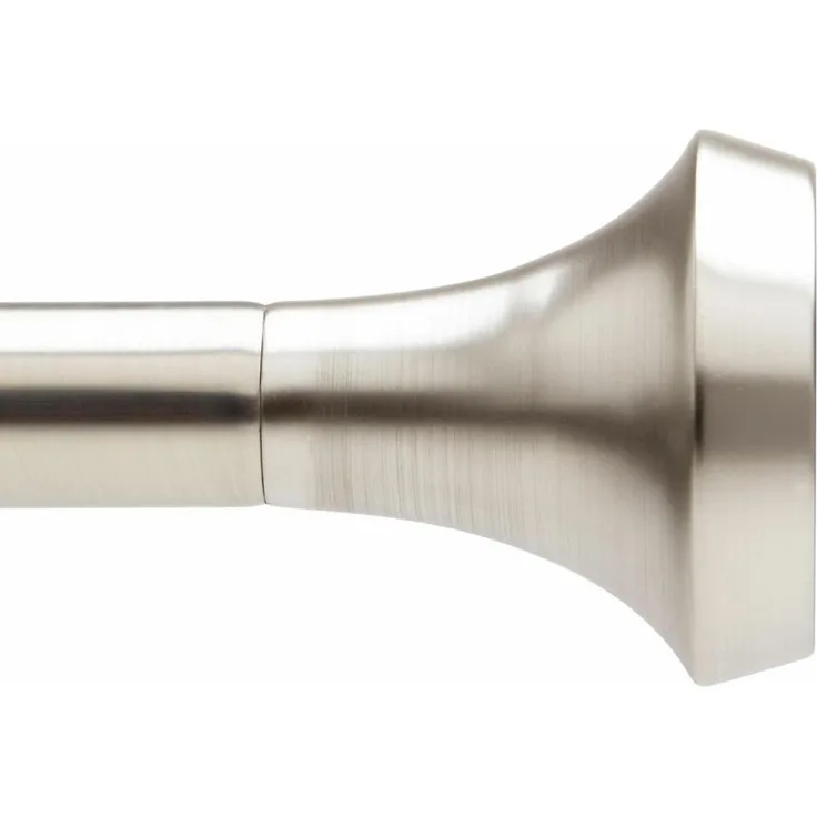 Umbra Ella Gardinenstange, Gardinenschiene, Vorhangstange, Vorhangschiene, Nickel, 380 cm, 246627-411