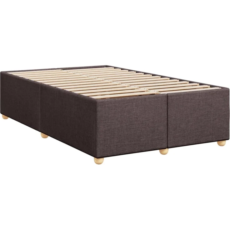 vidaXL Boxspringbett mit Matratze Dunkelbraun 120x200 cm Stoff 3293564 – Bild 10