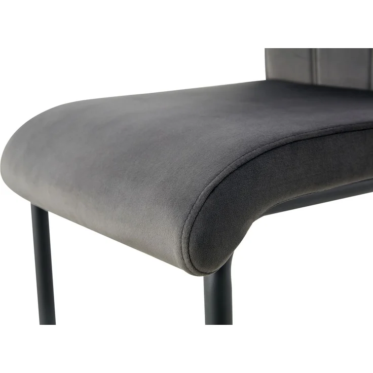 Schwinger-Stuhl 2er Set Lyon Stühle in Anthrazit - gemütliches Design - B/H/T: 43x98x61 cm – Bild 11
