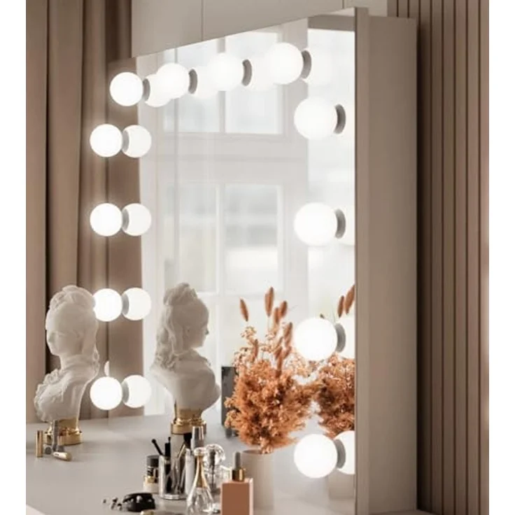 Lookway Schminktisch AURORA GOLD ELITE Kaschmir mit Spiegel – Bild 6