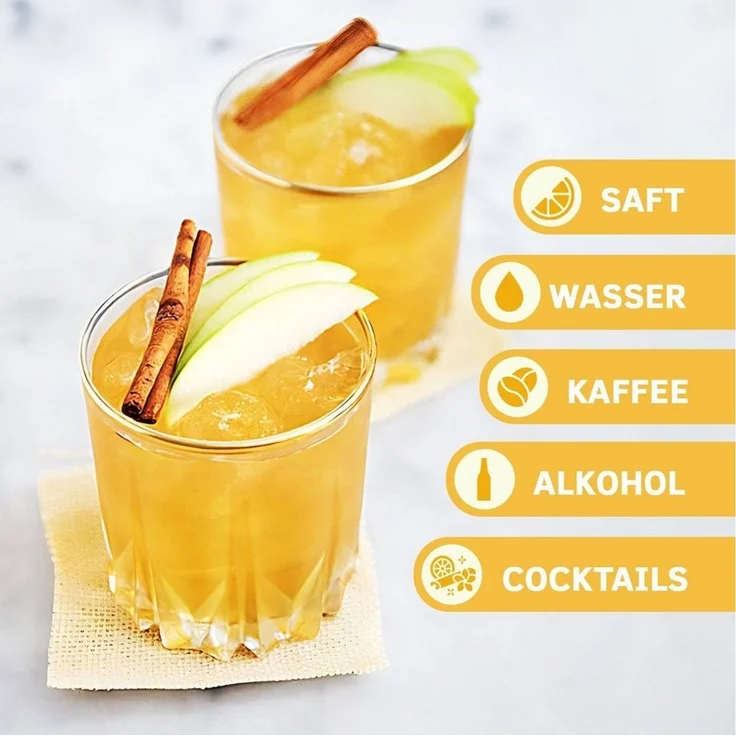KONZEPT Gläser-Set Wassergläser Trinkgläser Set, Widerstandsfähiges Glas, 12-tlg, 6/12Set, 300ml, für Saft, Wasser, Cocktails, Gin Tonic, kalte Getränke – Bild 3