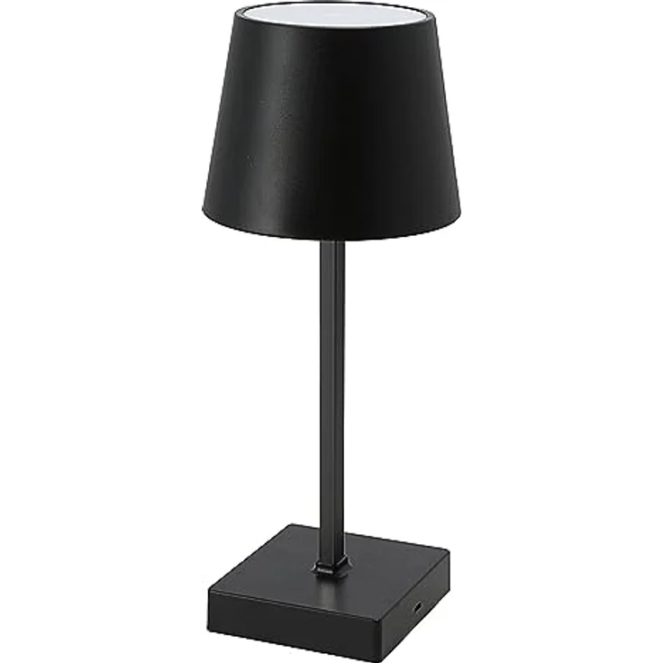 HAC24 Tischleuchte 2er Set, mit Touchfunktion, warmweiß, USB aufladbar, dimmbar, schwarz – Bild 2