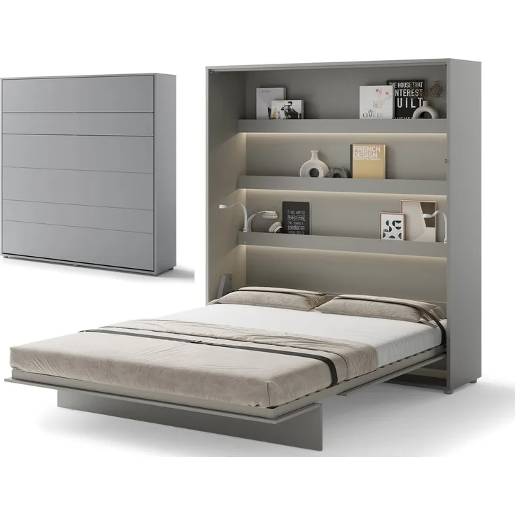 Compleo Schrankbett Vertical Wandklappbett Lenart Bed Concept, Ideal für kleine Räume