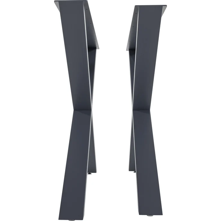 CLP 2er Set Tischbeine Swift aus Vierkantprofilen,grau L – Bild 5