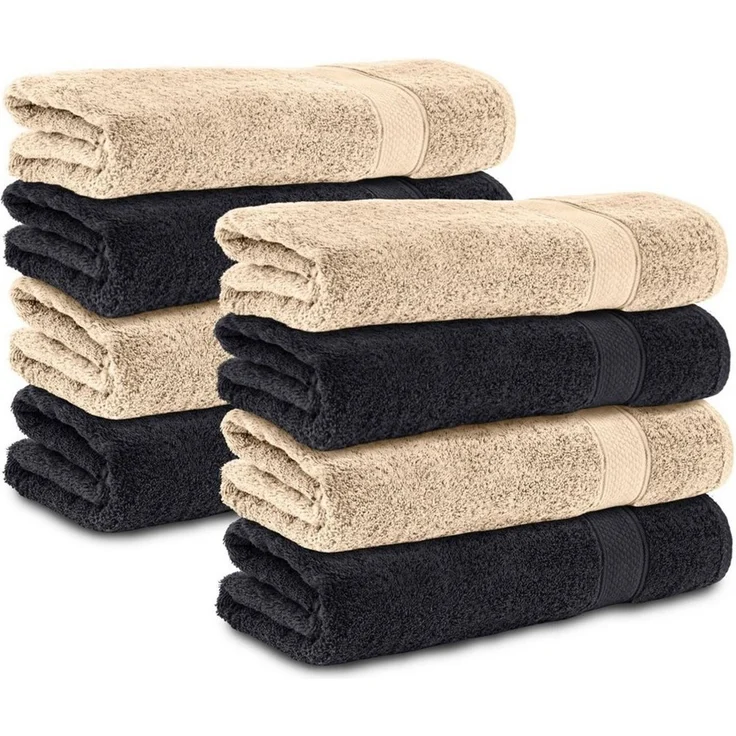 Komfortec Handtuch Set 50x100 cm aus 100 % Baumwolle, Frottee (Packung, 8-St), Handtücher Set, Weich, Towel – Bild 1
