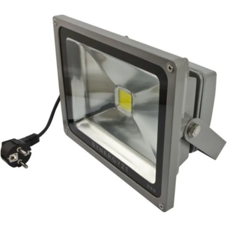 Synergy 21 LED Spot Outdoor Baustrahler 50W graues Gehäuse - kaltweiß V2