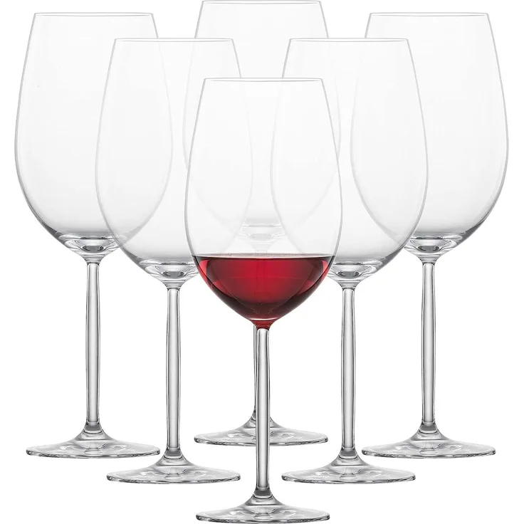 Schott Zwiesel Bordeauxpokal / Goblet 130, 6er Set, Diva, Rotwein, Form 8015, 768 ml, 104102