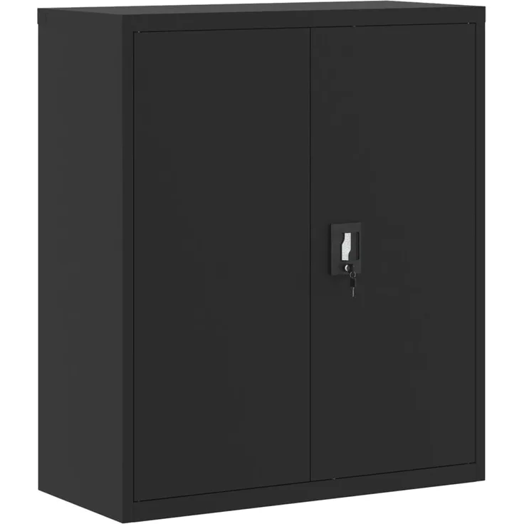 vidaXL Aktenschrank Schwarz 90x40x105 cm Stahl 339738
